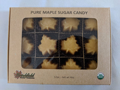 Organic Maple Candy 1/3oz Maple Leaves (Choose Size)