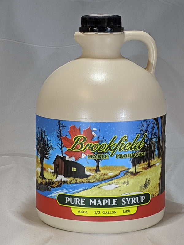 1/2 Gallon Jug Organic Maple Syrup (Choose Grade)